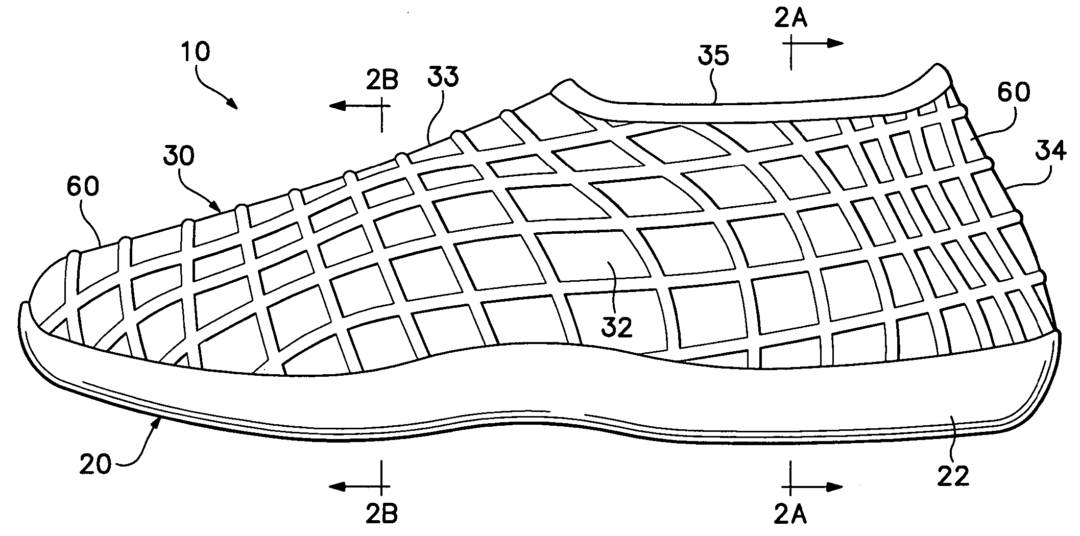 Article of footwear having an upper with a structured intermediate layer