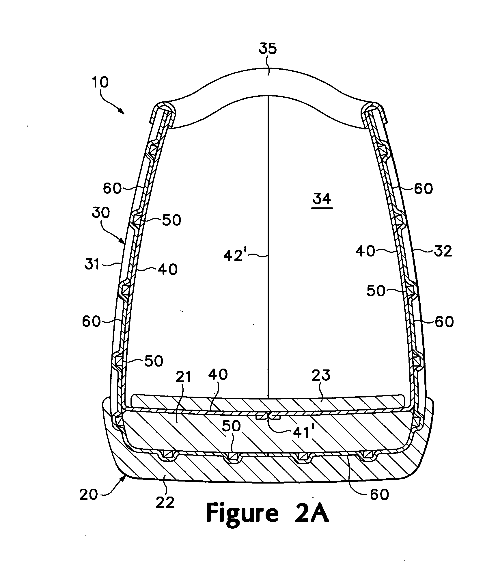 Article of footwear having an upper with a structured intermediate layer
