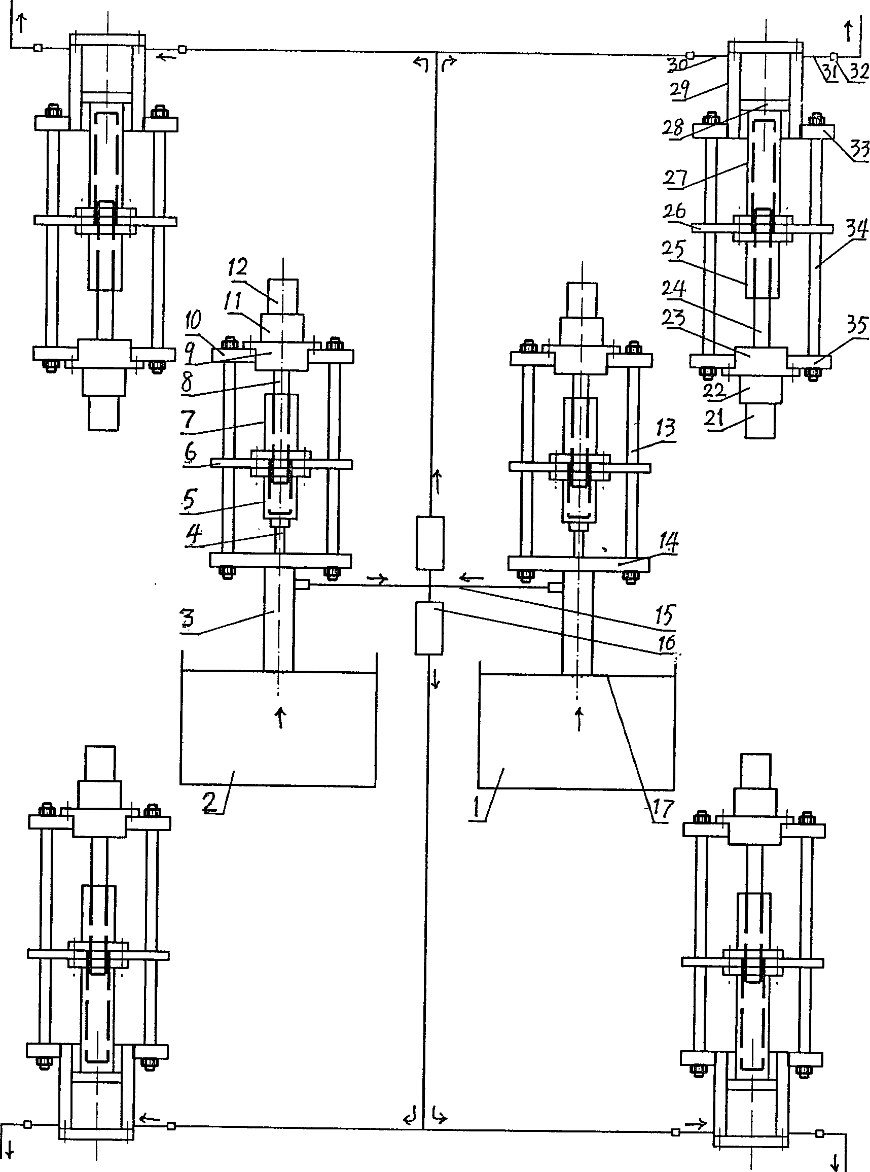 Modularized combined type all-electric rubber injection machine