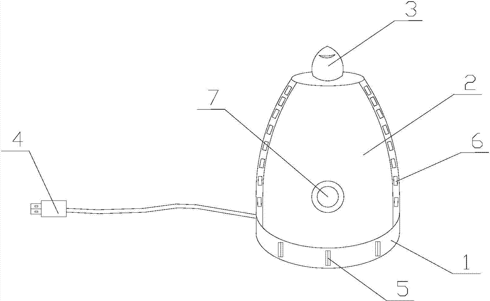 Humidifier with line concentration function