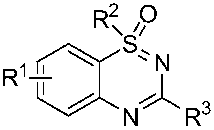 Method for synthesizing 1,2,4-benzothiadiazine series compounds in aqueous solution