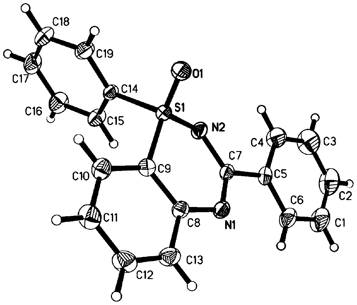 Method for synthesizing 1,2,4-benzothiadiazine series compounds in aqueous solution