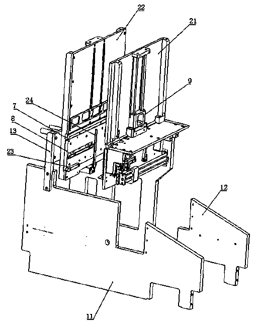 Box filler double-channel stacking system