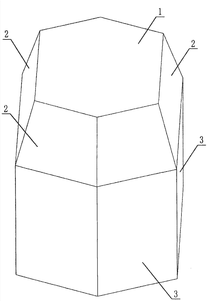 Polyhedral object enabling accident airplane crash site to be found out quickly