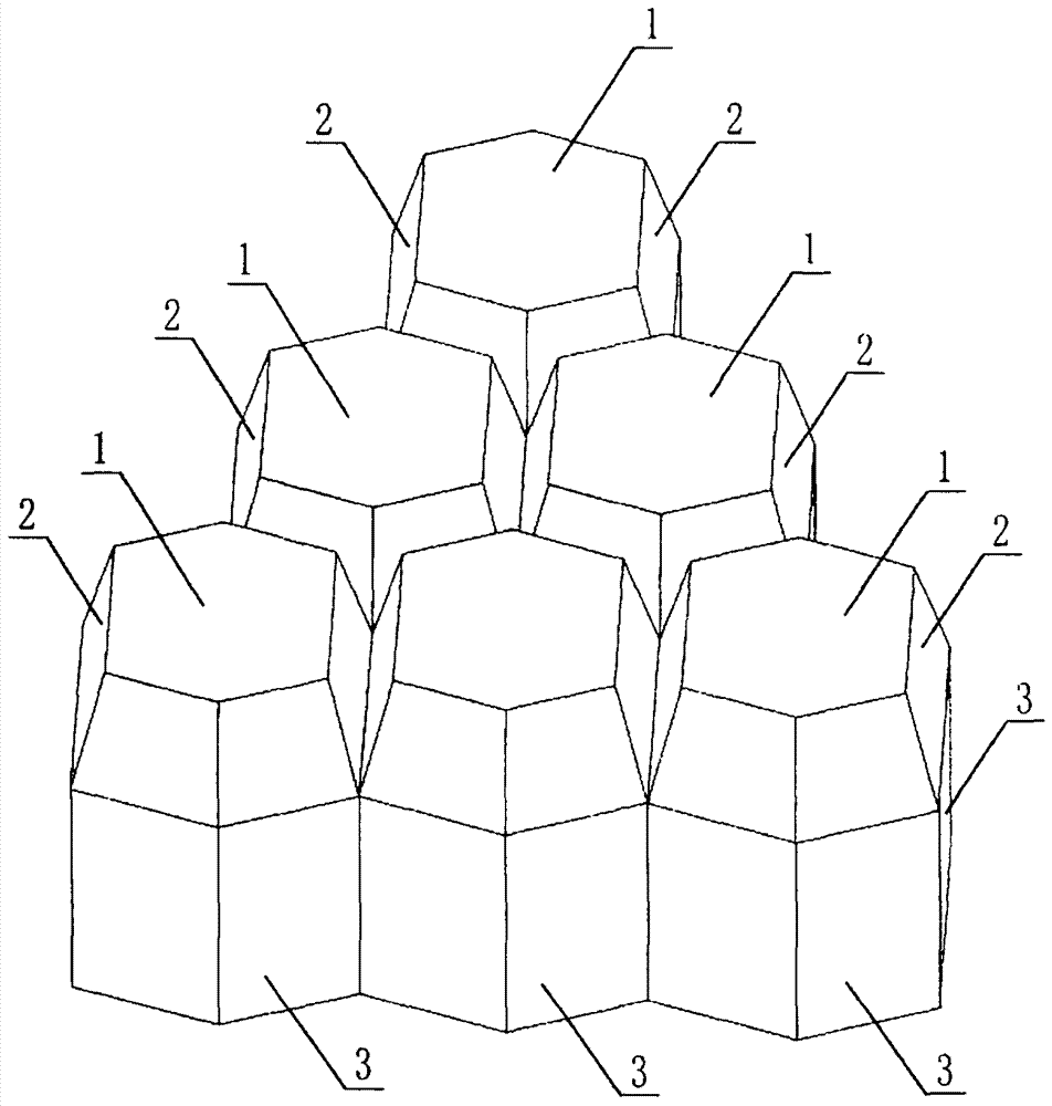 Polyhedral object enabling accident airplane crash site to be found out quickly