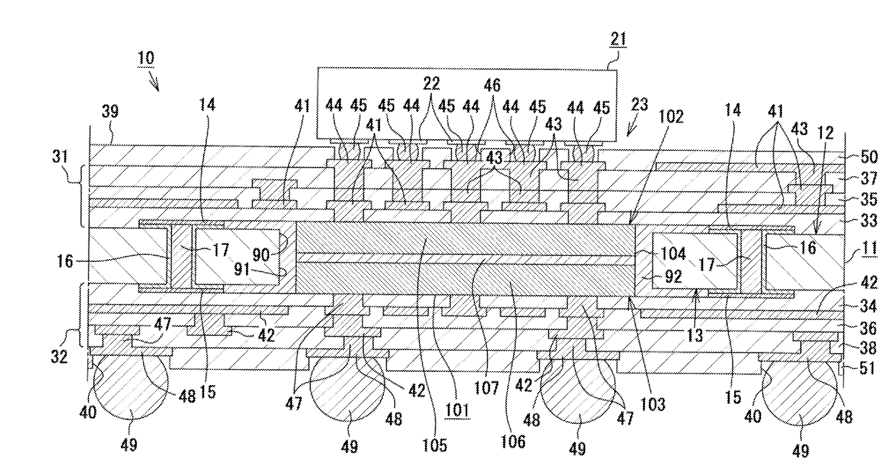 Multilayered wiring substrate