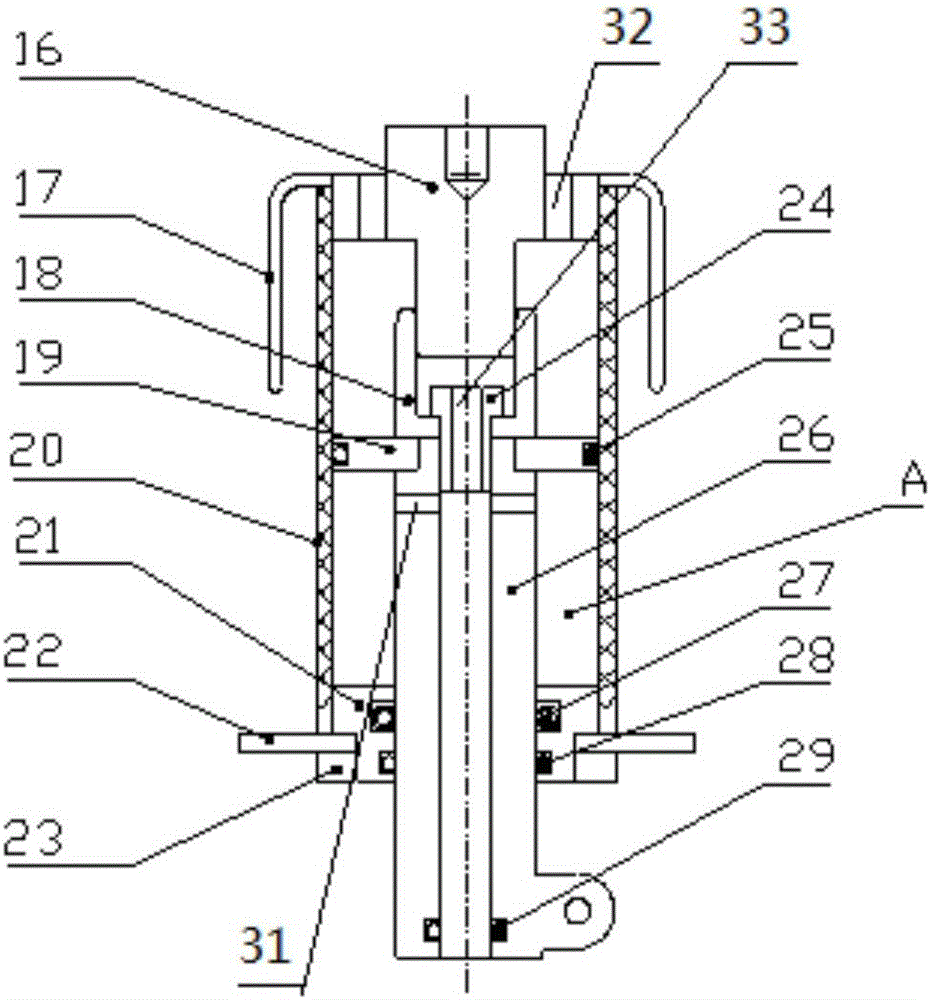 Gas insulated bus grounding device