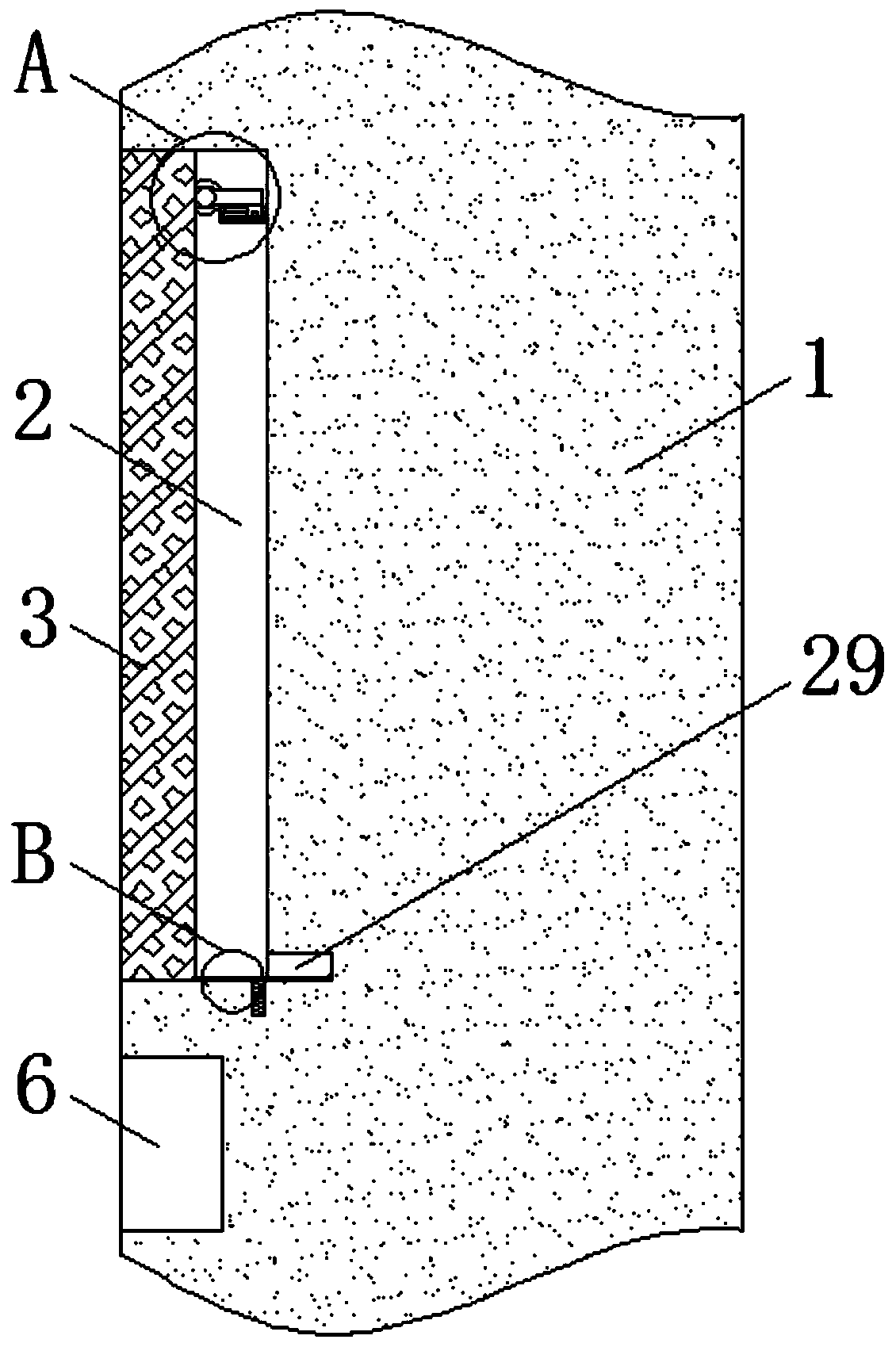 Communication device for rear seat of vehicle