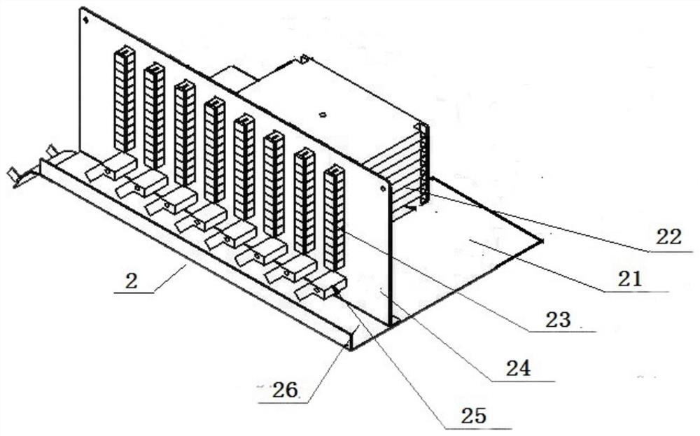 An optical fiber distribution frame with a multifunctional module