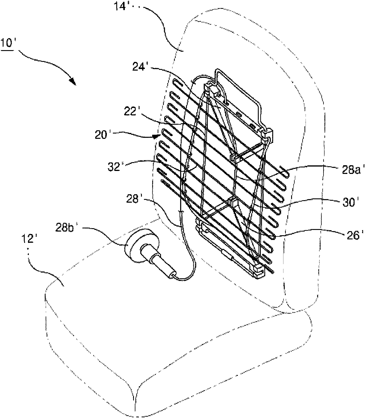 Board supporting device of vehicle