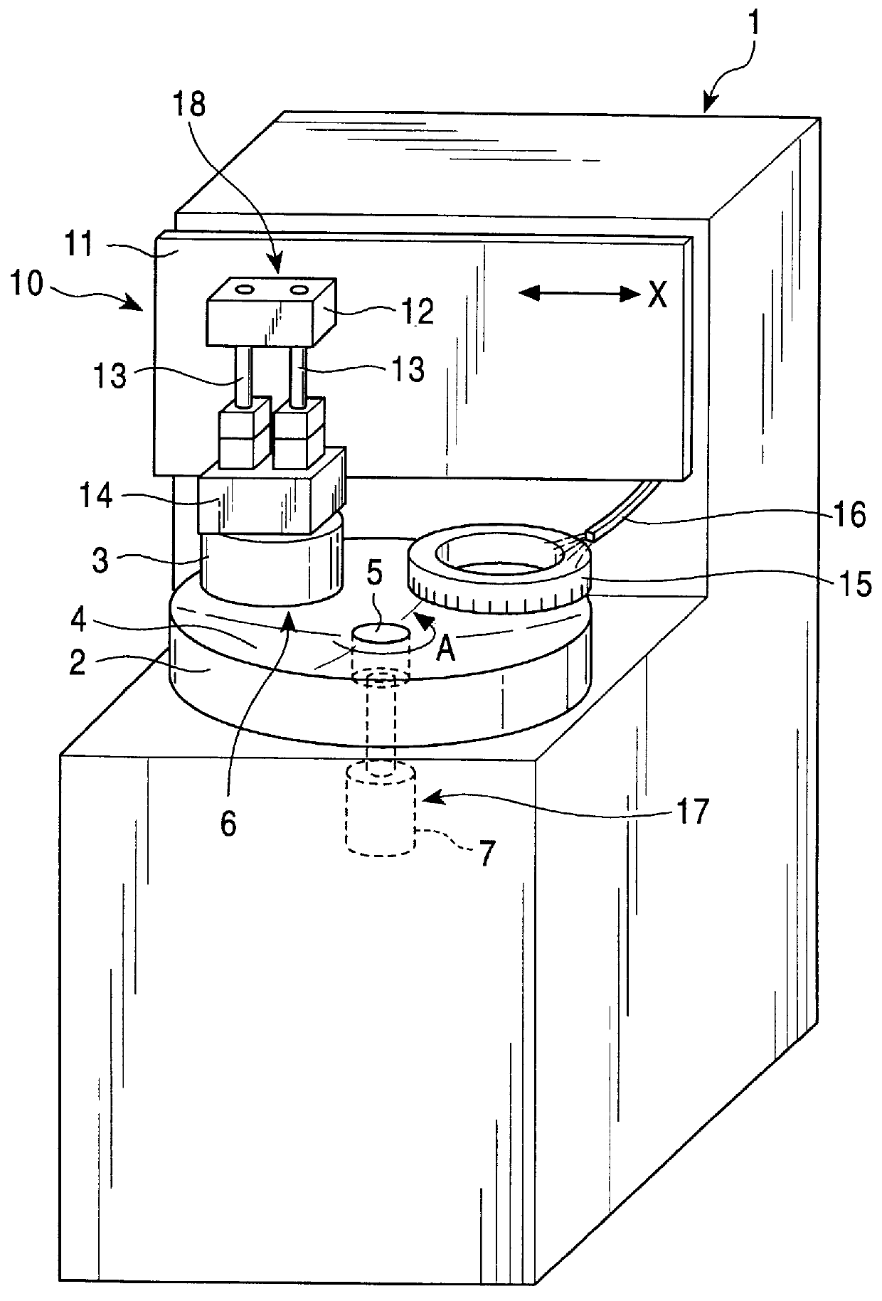 Crown forming apparatus for forming crown floating type magnetic head