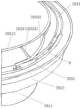 Machining device for precise automobile tail gas exhaust pipe