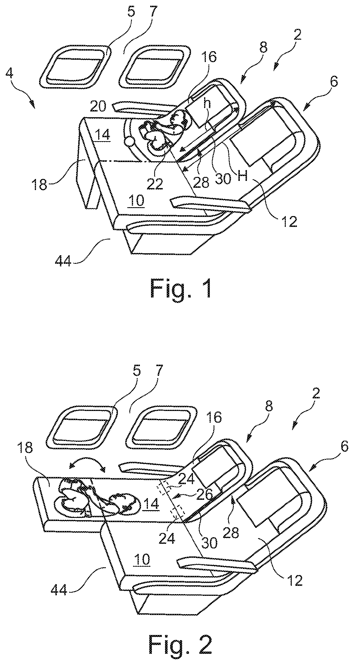 Multifunctional seat arrangement for a passenger cabin of a vehicle