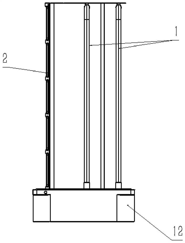 Ultraviolet disinfection device and disinfection method for ventilating duct