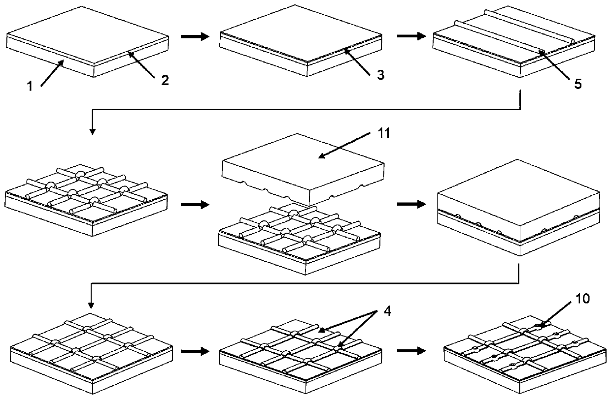 Double-gate organic thin film transistor and preparation method thereof