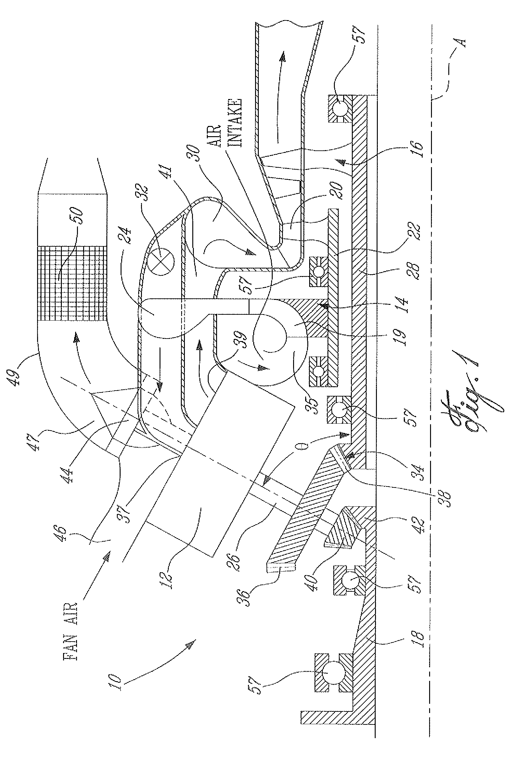 Compact compound engine package