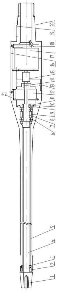 High-speed wind tunnel free rock test device