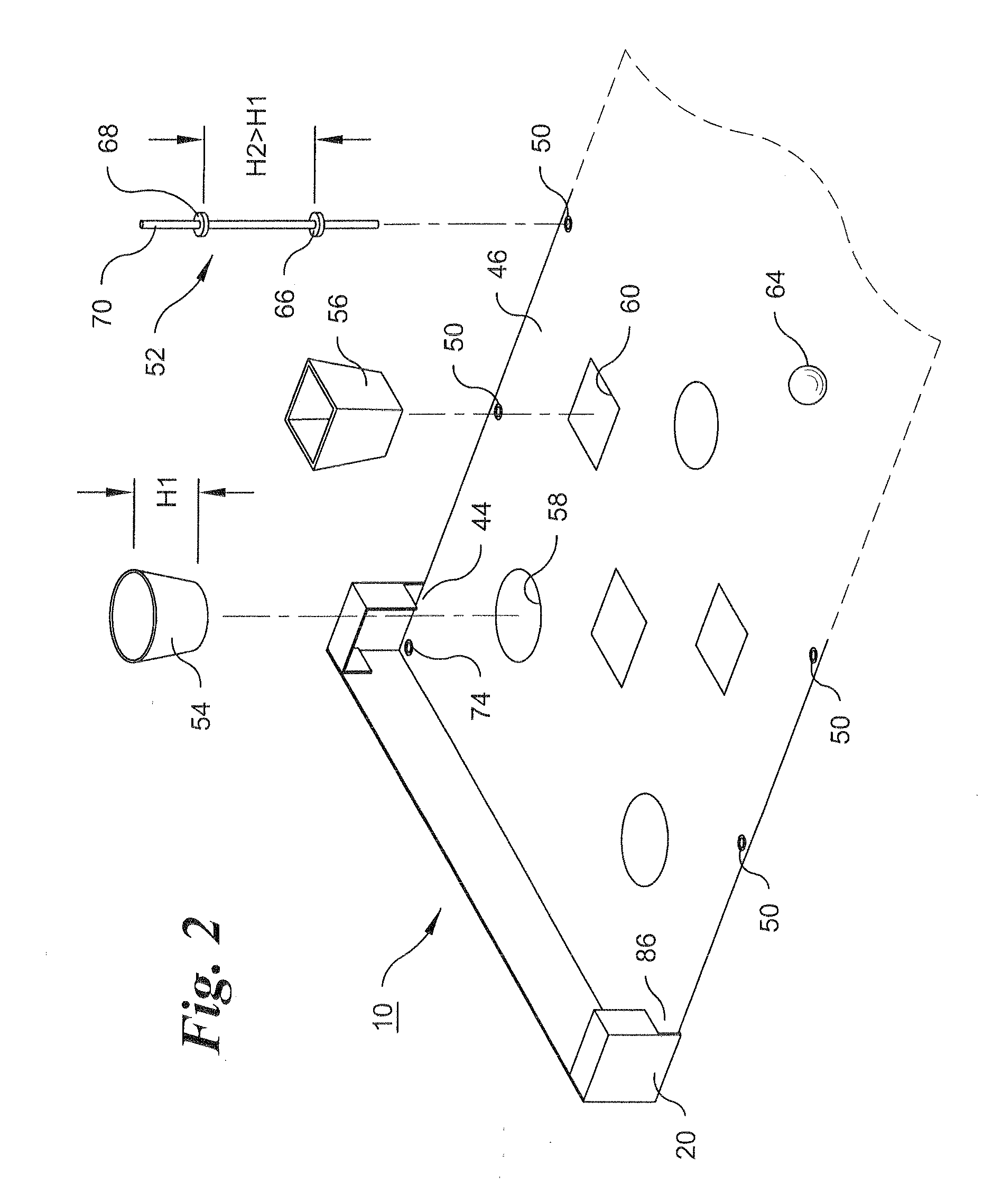 Portable bowling game kit