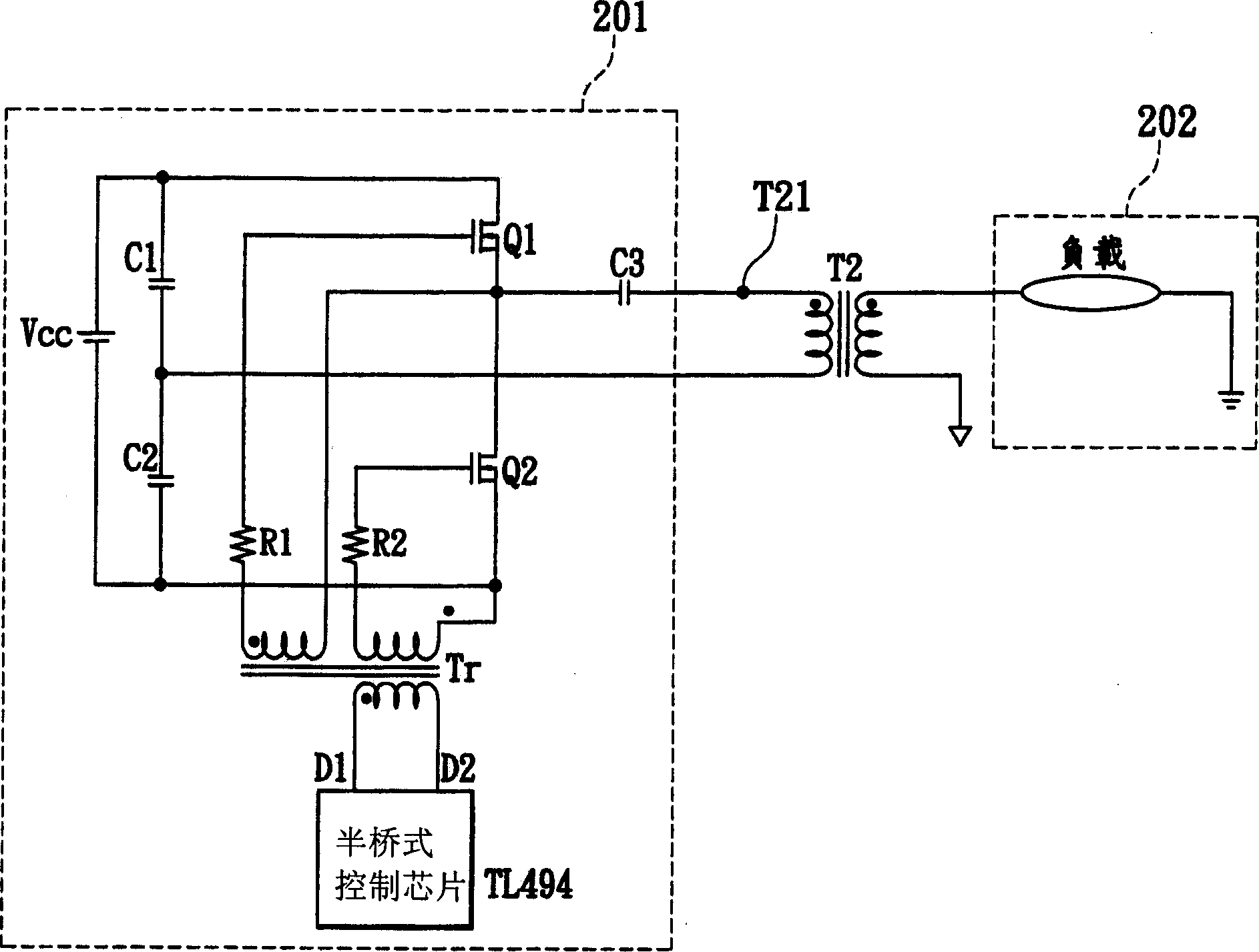 Semi-bridge conrol signal generating circuit and method thereof