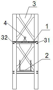 Residential building steel column perpendicularity measuring method and special platform thereof