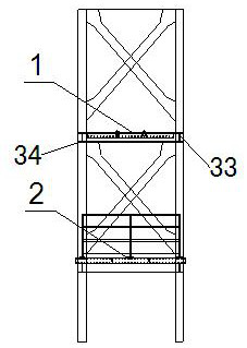 Residential building steel column perpendicularity measuring method and special platform thereof