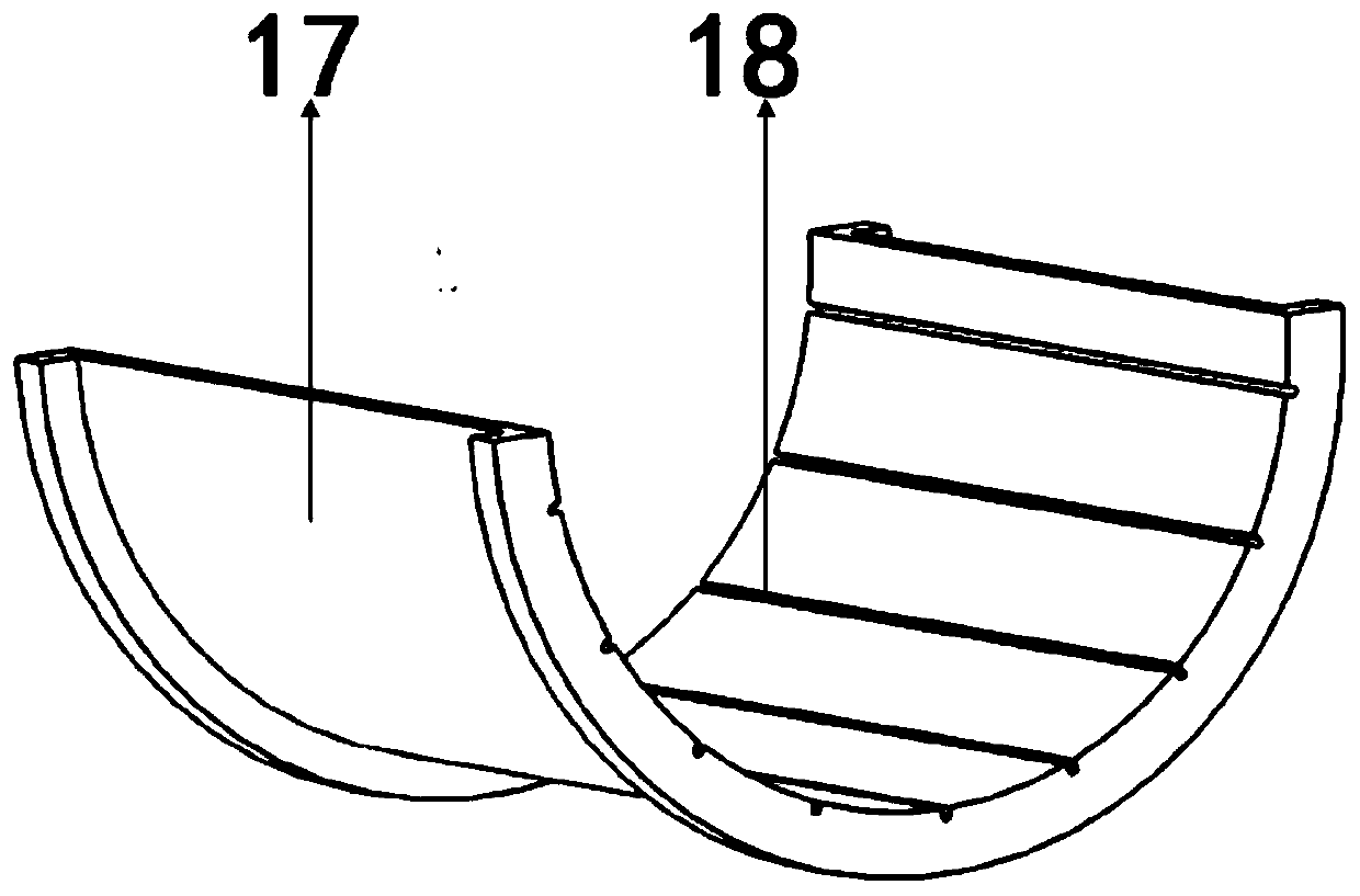 Radial sliding bearing bush temperature field and pressure field test platform and measurement method