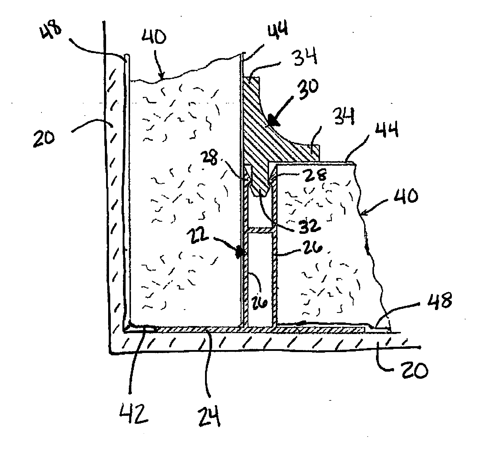 Acoustic partition for removable panel finishing system