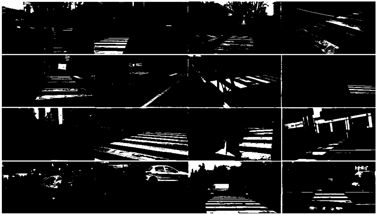 Method for detecting zebra-crossing-type pedestrian crossing