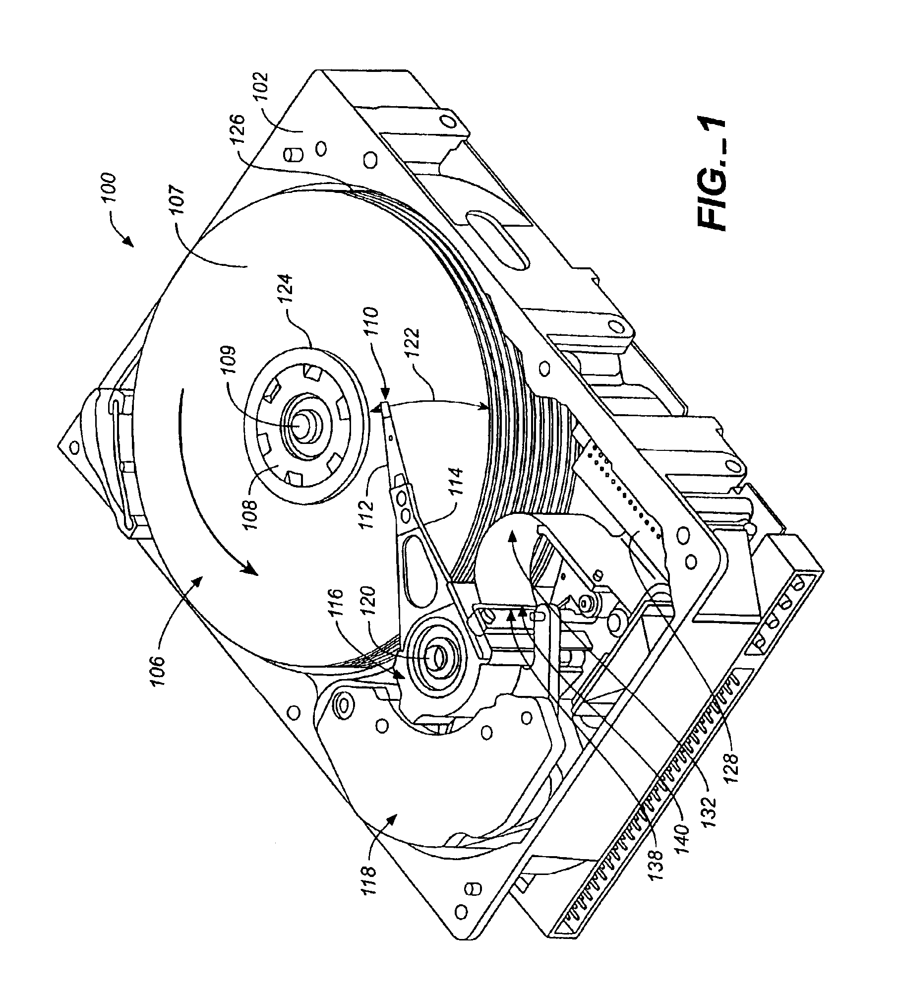 Contacting point damping method between flex circuit and pivot housing