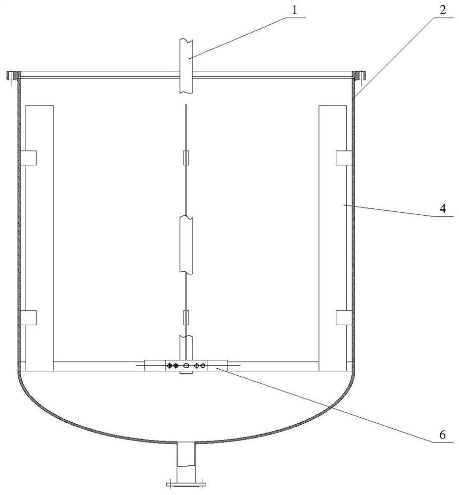 Baffle device capable of rotatably positioning stirring type reaction tank