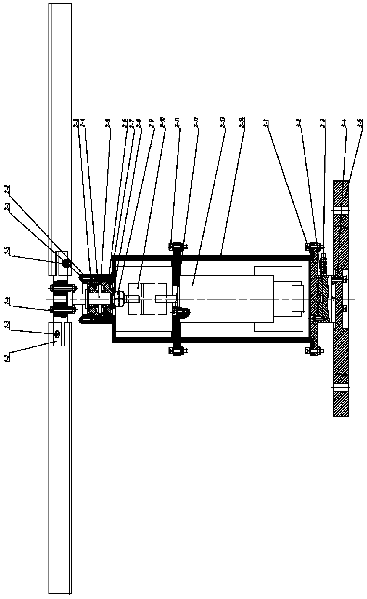 Upright Mars aircraft single rotor system lift-drag characteristic measuring device