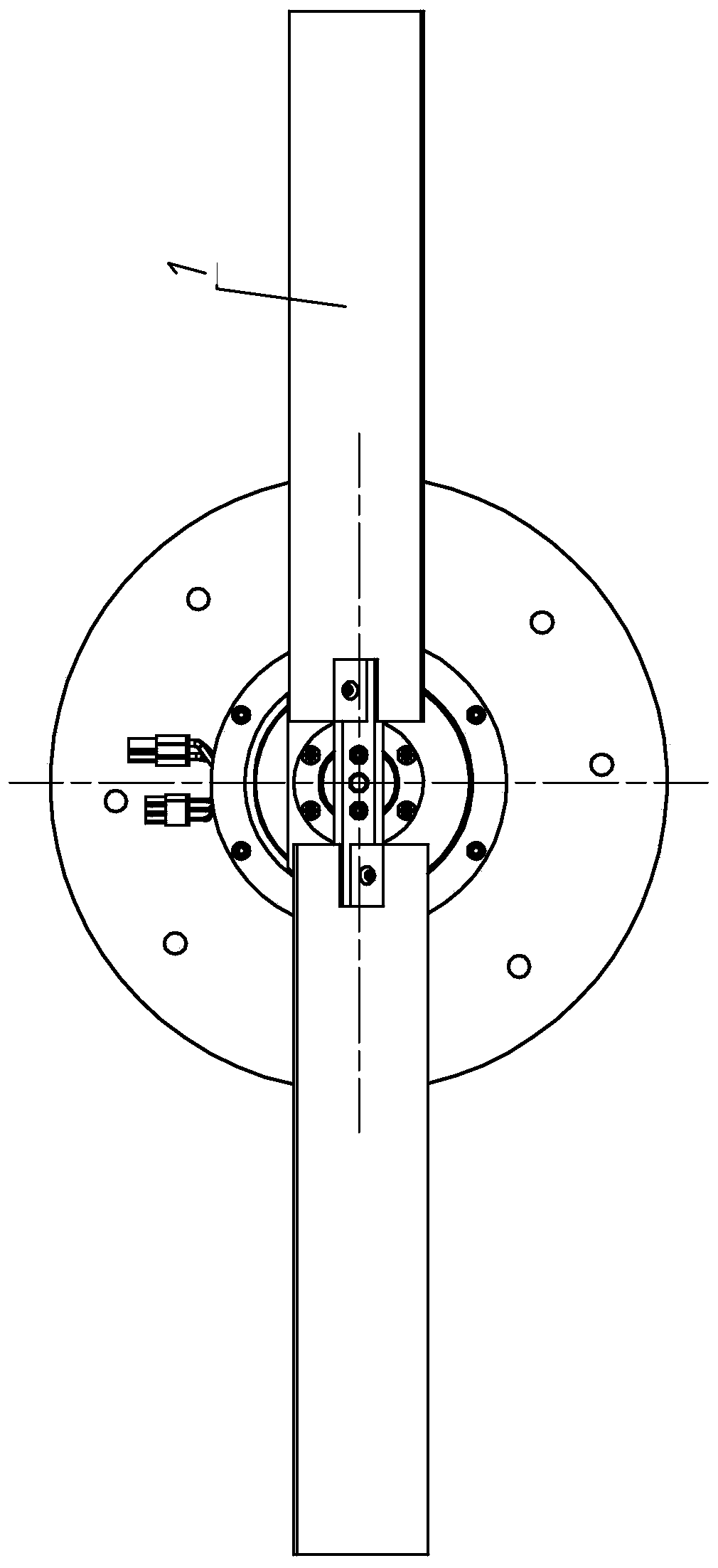 Upright Mars aircraft single rotor system lift-drag characteristic measuring device