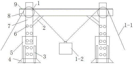 Scaffold capable of conveying materials