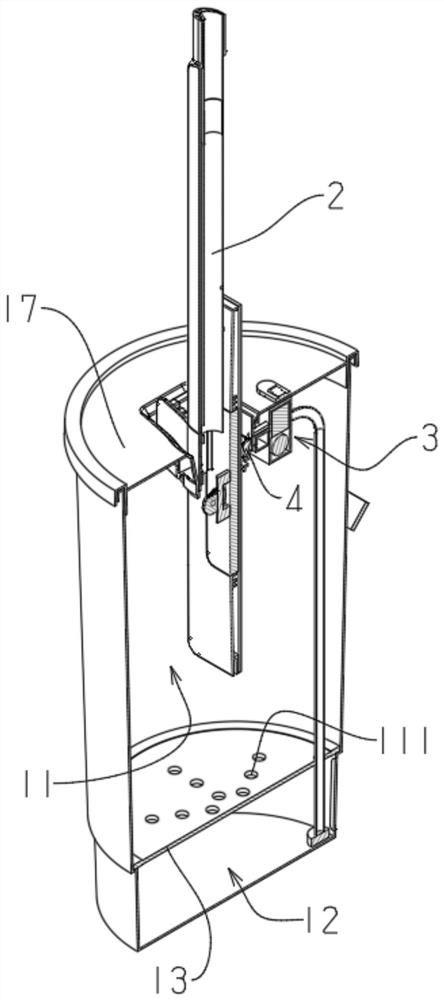 Flat mop cleaning tool and using method thereof