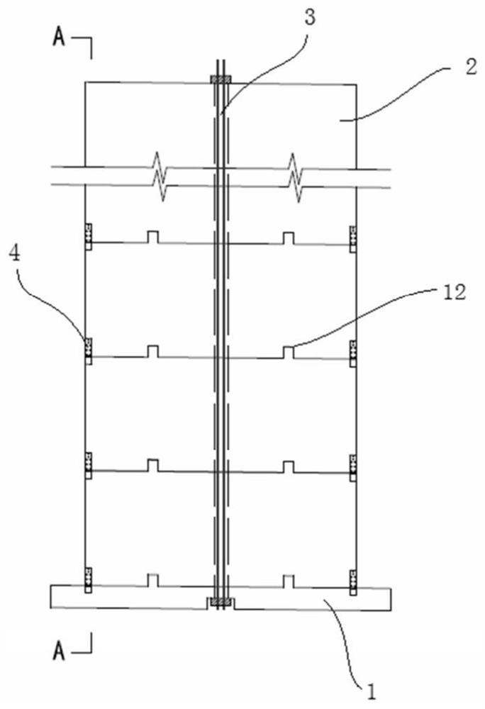 Micro-prestressed self-resetting wall with self-resetting variable friction damper and its construction method