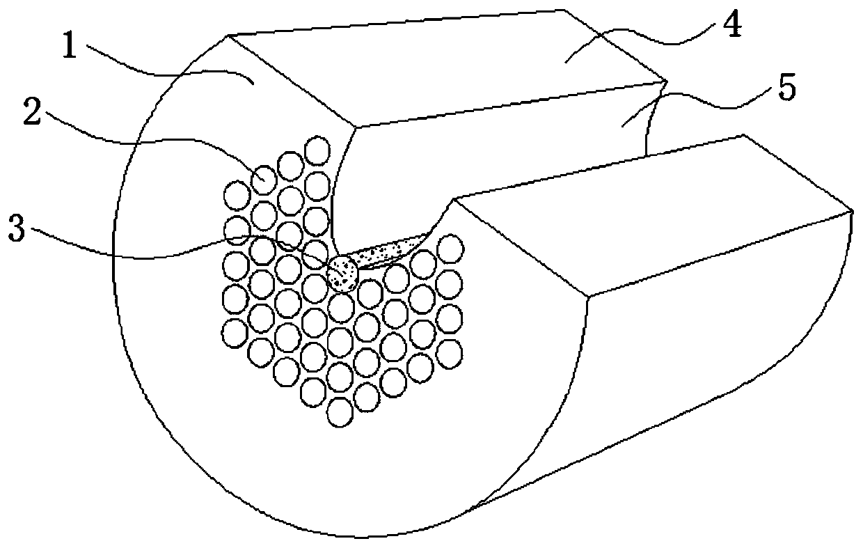 High-birefringence optical fiber and preparation method thereof