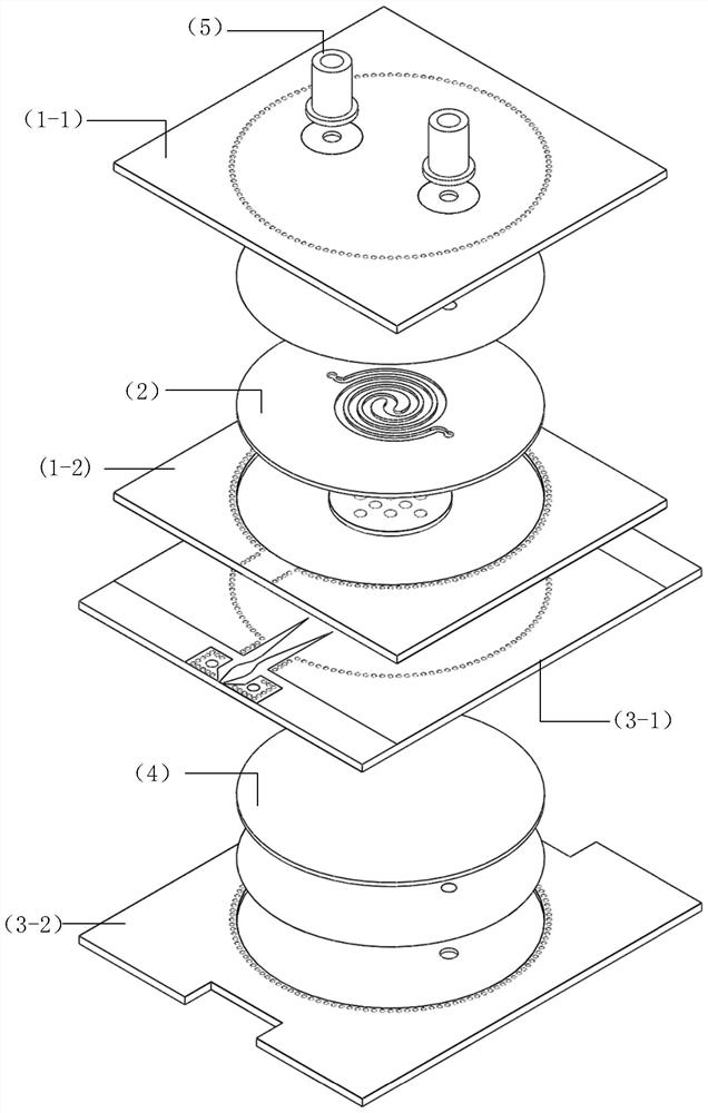 Microwave differential sensor based on substrate-integrated waveguide reentrant cavity and microfluidic technology