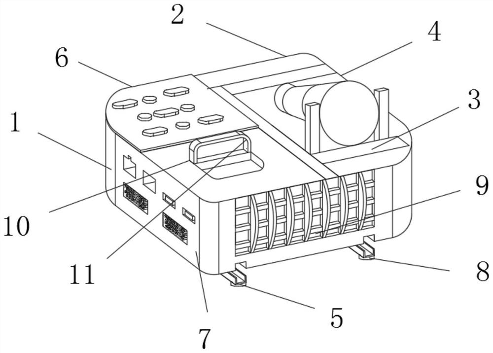 Projector capable of enlarging projection range and using method