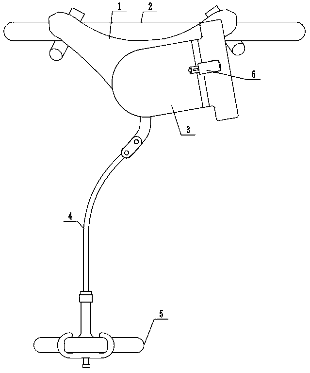 Waist-worn rehabilitation walking aid for hemiplegic patient