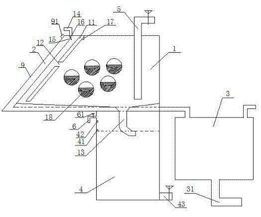 Three-dimensional domestic sewage purification system