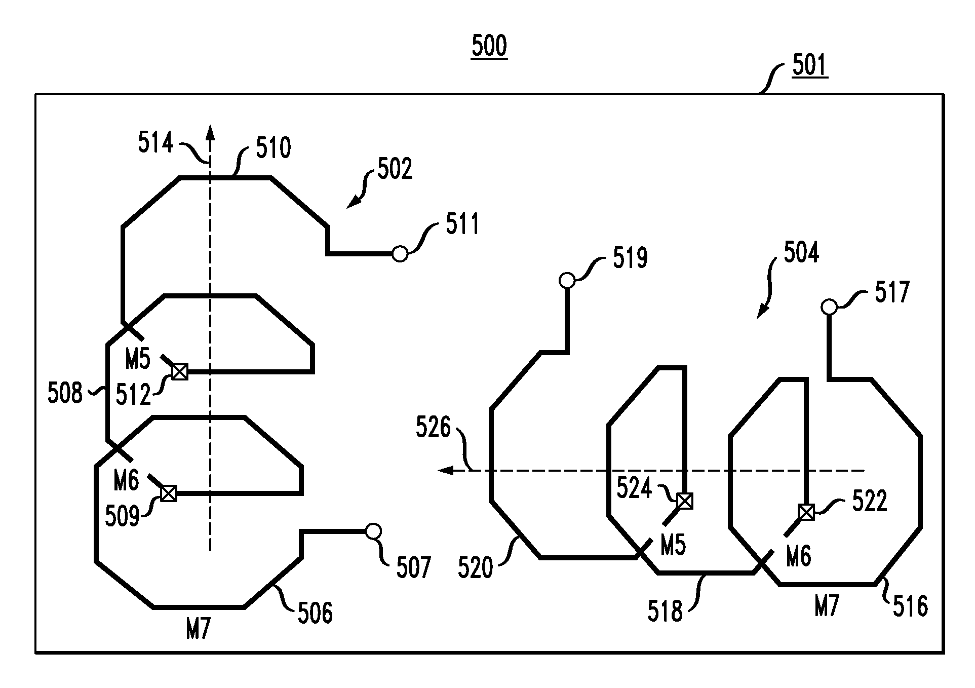 Integrated circuit inductors with reduced magnetic coupling