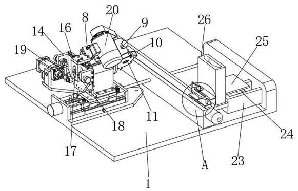 A grinding and polishing device for fan blade and its working method