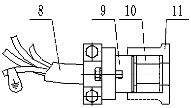 Motor-driven flameproof motor explosion pressure measuring test device and method