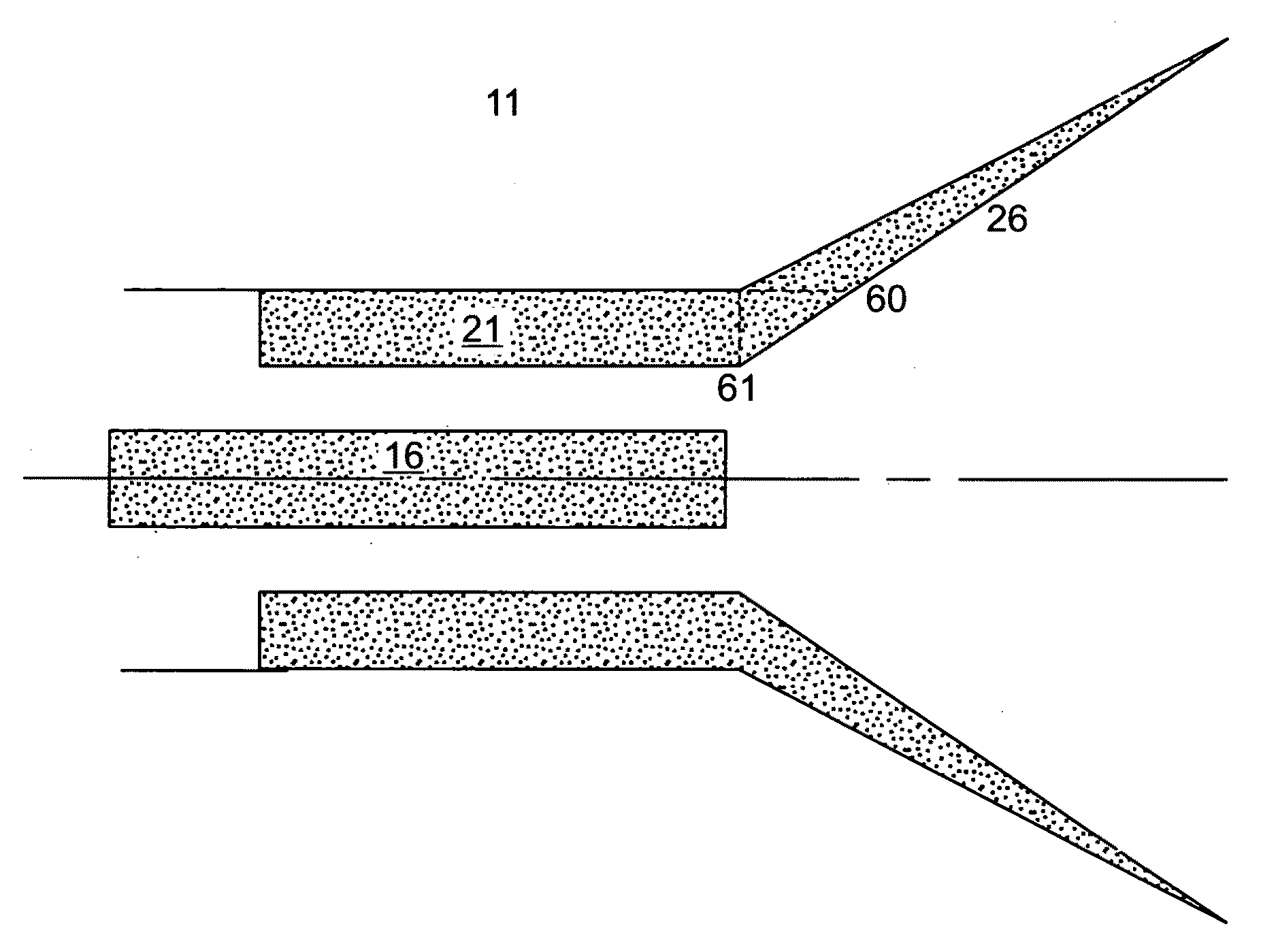 Magnetron device with mode converter and related methods