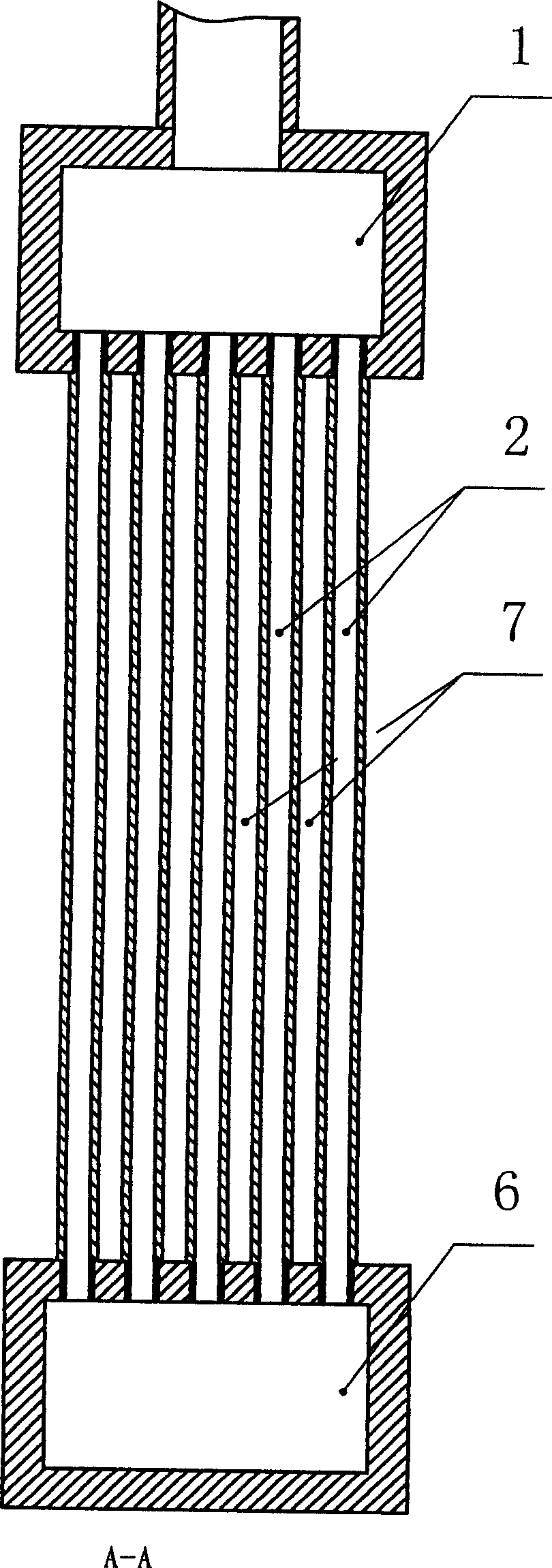 Ceramic heat exchanger, composite ceramic material and production method thereof
