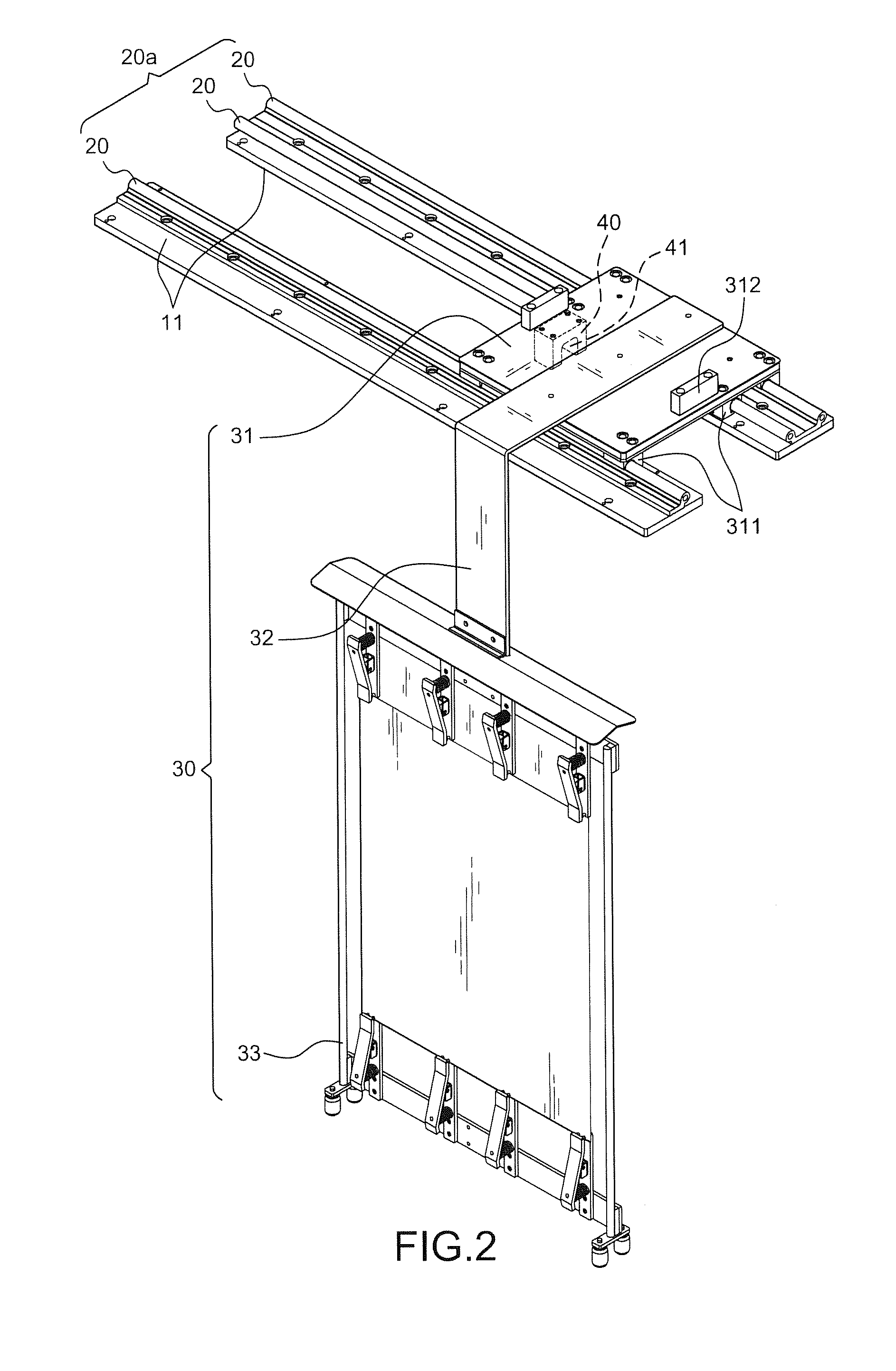 Hanger frames transportation device with gearing