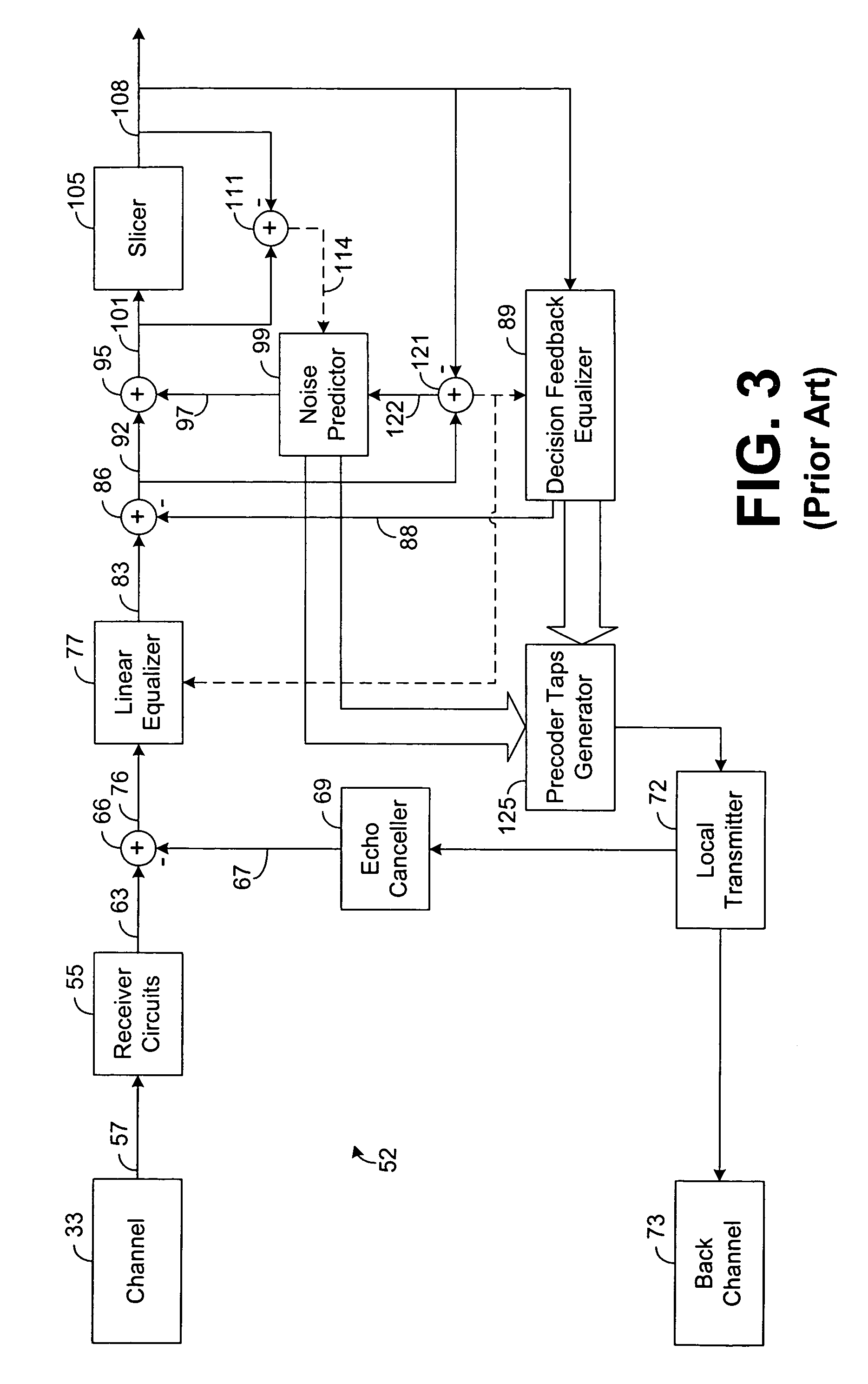 System and method for adaptively updating precoder taps