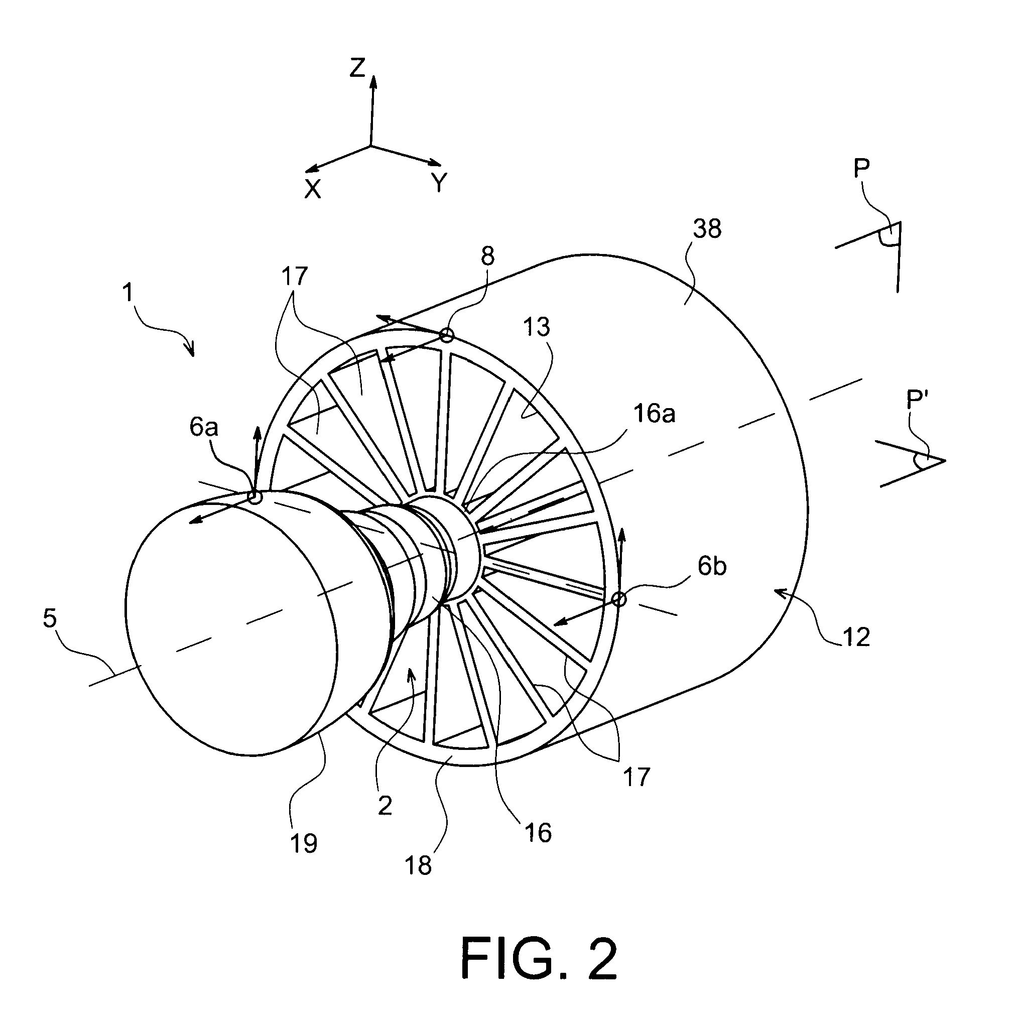Engine assembly for aircraft with sliding nacelle