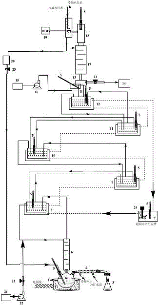 Method for synthesizing hydroxyacetate through reactive rectification catalyzed by solid acid