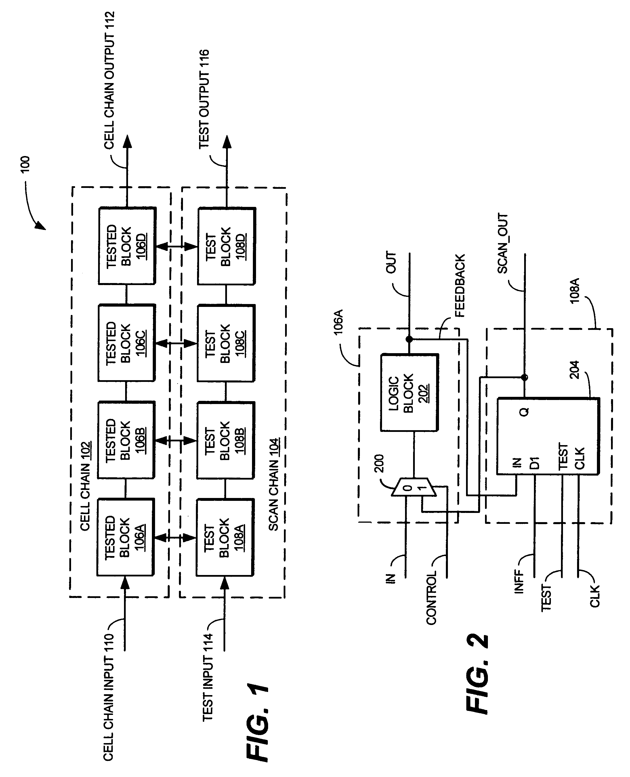 Method and apparatus for determining stuck-at fault locations in cell chains using scan chains